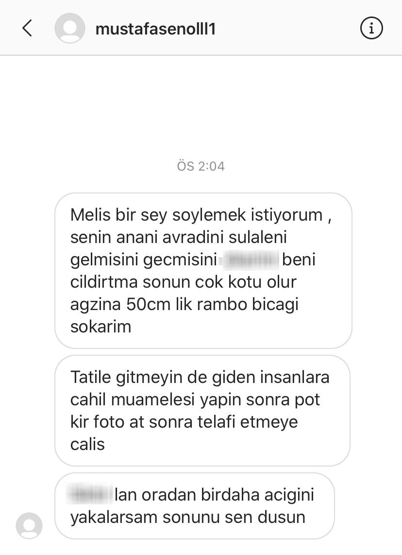 Gazeteci Melis Alphan’a ölüm tehdidi! Ağzına 50 cm’lik rambo bıçağı sokarım - Resim: 1