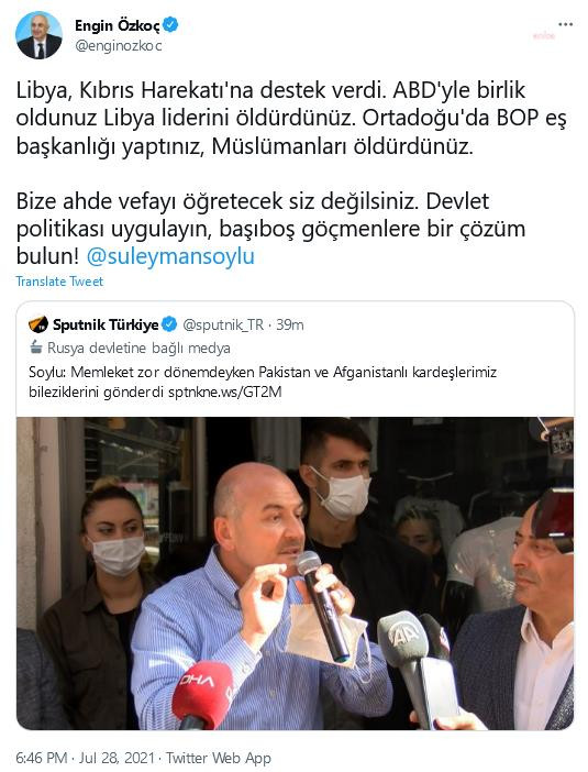 CHP'li Özkoç'tan Bakan Soylu'ya Sert Yanıt: Başıboş Göçmenlere Çözüm Bulun - Resim: 1