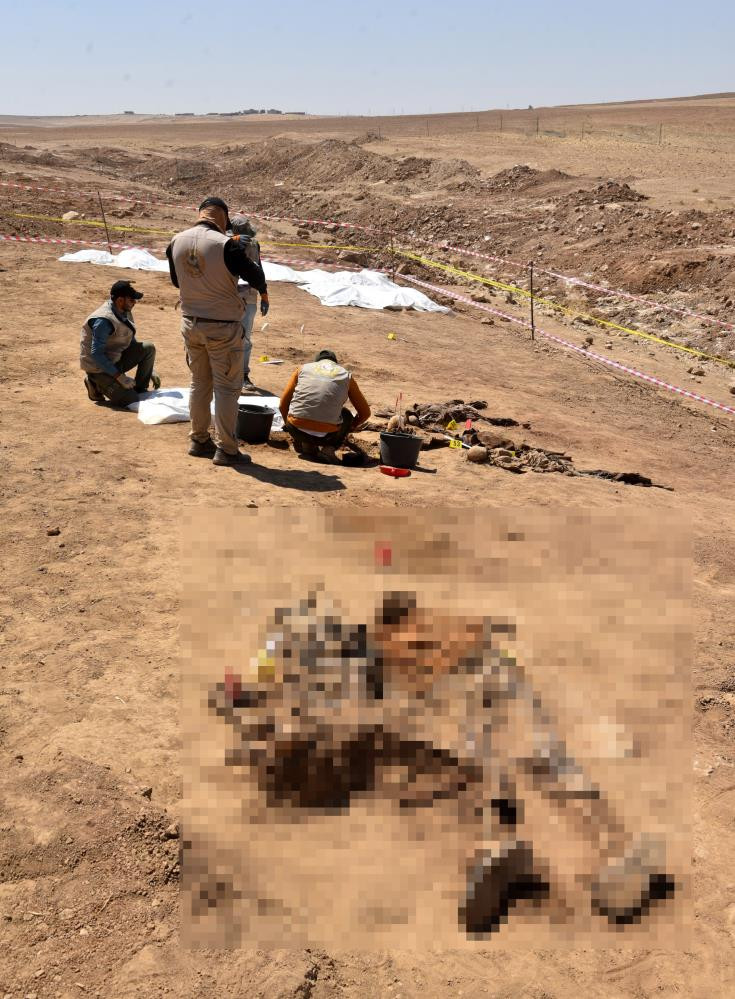 Irak'ta IŞİD'in Katlettiği 123 Kişinin Toplu Mezarı Bulundu - Resim: 1