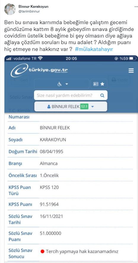 KPSS'den 91 Aldı Mülakatta Elendi: Karnımda Bebeğimle Çalıştım - Resim: 1
