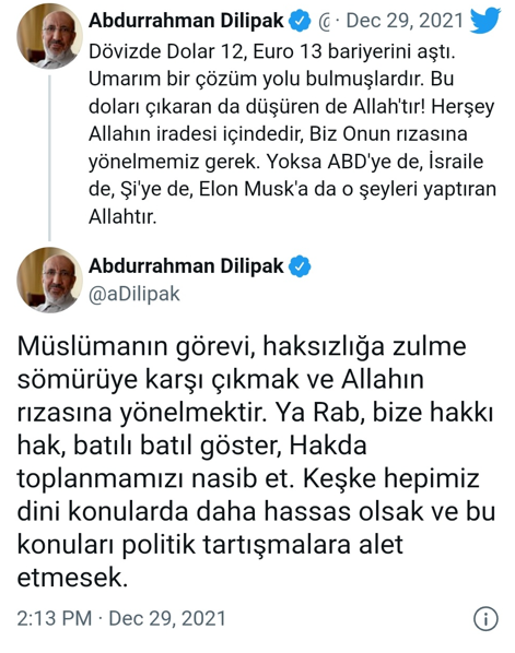 Abdurrahman Dilipak'tan Tepki Çeken Dolar Yorumu - Resim: 1