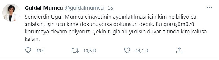 Güldal Mumcu: Duvar Altında Kim Kalıyorsa Kalsın - Resim: 1