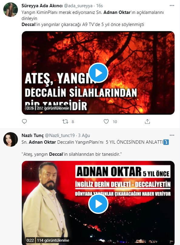 Oktarcılardan Tepki Çeken Yangın Paylaşımları - Resim: 3