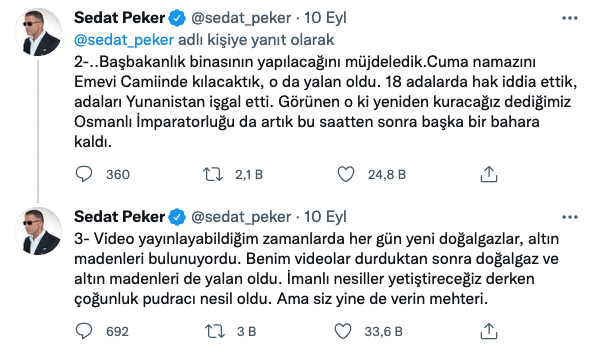 Sedat Peker'in Mesajlarındaki Erdoğan Detayı Dikkatlerden Kaçmadı! - Resim: 2