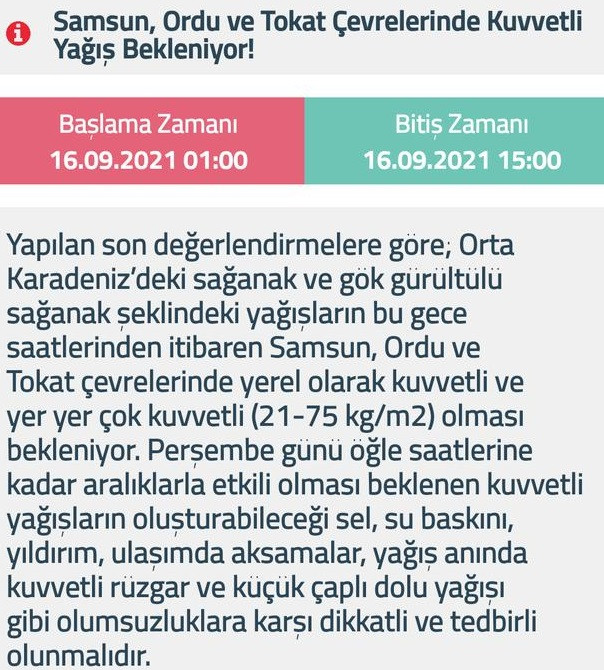 Meteoroloji ve AFAD Uyardı: 11 İl İçin Kuvvetli Yağış ve Sel Tehlikesi! - Resim: 2