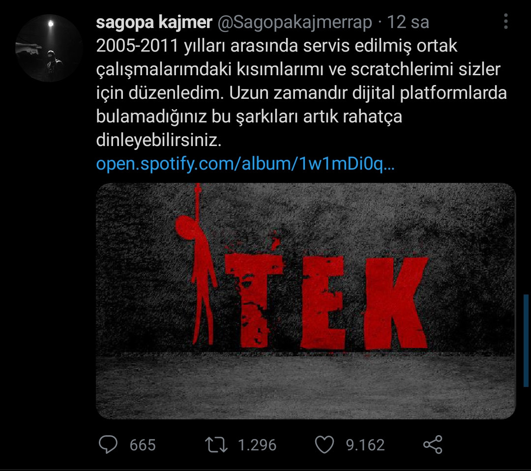 Sagopa Kajmer Eski Şarkılarından Kolera'yı Uçurdu, Yeni Albüm Çıkardı - Resim: 1