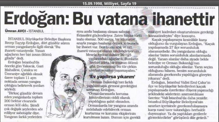 Erdoğan İBB Başkanı'yken: Yanan alanlar Orman Bakanlığı'nın Sorumluluğunda - Resim: 2