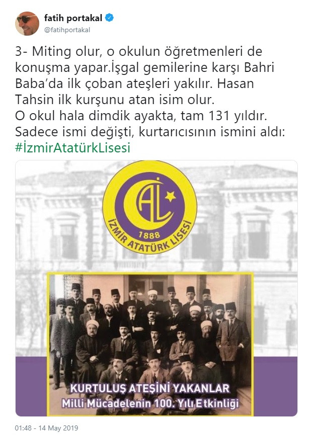 Fatih Portakal’dan İzmir Atatürk Lisesi paylaşımı: Dimdik ayakta.. - Resim: 3
