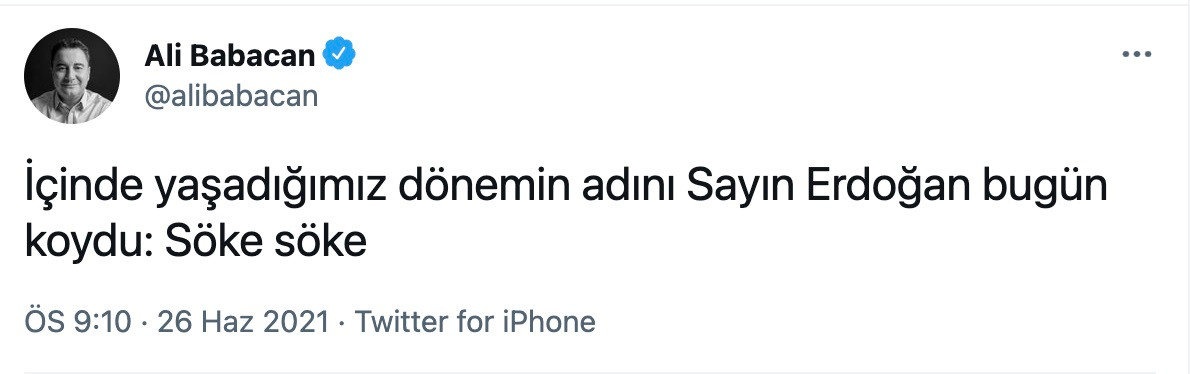 Babacan: Yaşadığımız Dönemin Adını Erdoğan Koydu; Söke Söke - Resim: 1