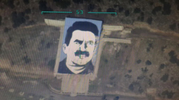 Darmık dağındaki Öcalan posteri imha edildi! - Resim: 1