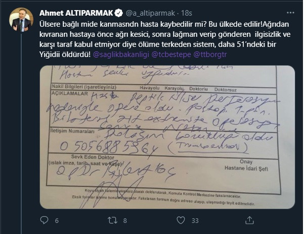 Kuzeni Ölen Vali Sağlık Sistemine İsyan Etti - Resim: 1