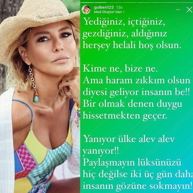 Gülben Ergen Ateş Püskürdü: Hiç Değilse 2-3 Gün Paylaşmayın Lüksünüzü - Resim: 1