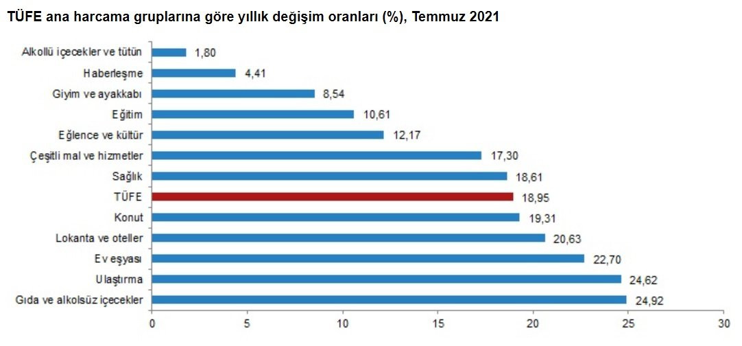 Enflasyon Zirveyi Gördü! Temmuz Ayı Verileri Açıklandı - Resim: 2