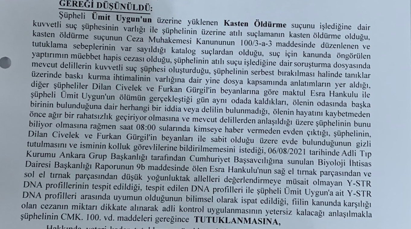 Ümitcan Uygun'un Tutuklanma Kararı Ortaya Çıktı - Resim: 1