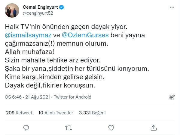 Cemal Enginyurt: Beni Halk TV'ye Çağırmayın, Önünden Geçen Dayak Yiyor - Resim: 1