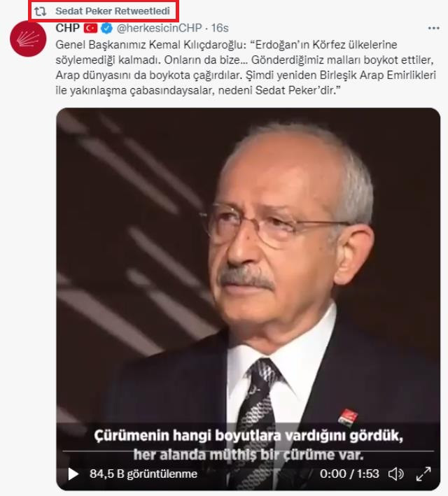 Sedat Peker, Kılıçdaroğlu'nun Videosunu Neden Paylaştı? - Resim: 1