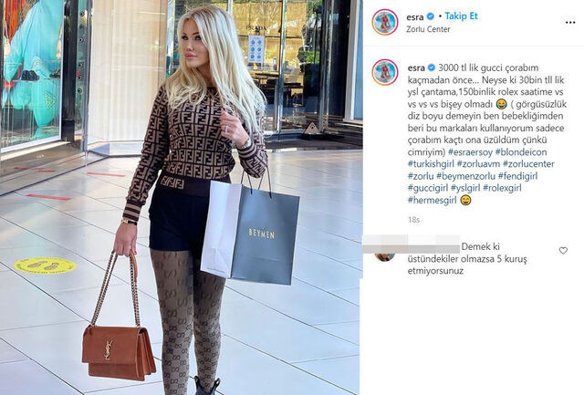 Cicişlerin Esra'sının 183 Bin TL'lik Kombini Olay Oldu - Resim: 1