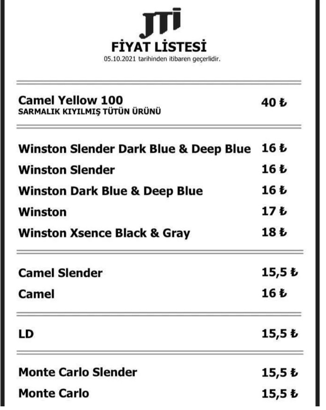 Sigaraya bir Zam daha geldi, İşte Yeni Fiyatlar - Resim: 1