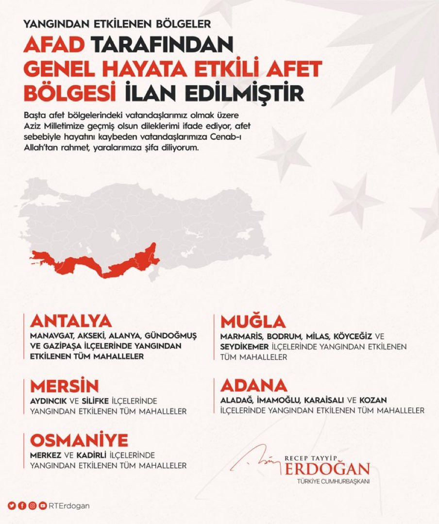 Yangından Etkilenen Bölgeler Afet Bölgesi İlan Edildi - Resim: 1