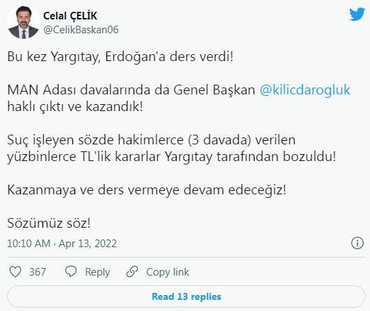 Avukatı Açıkladı: Kılıçdaroğlu Man Adası Davasını Kazandı - Resim: 1