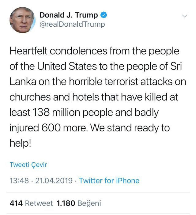 Trump’tan skandal Sri Lanka mesajı! - Resim: 1