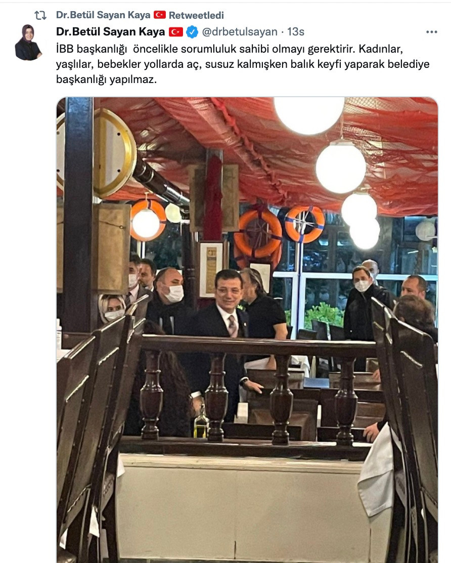 İmamoğlu İstanbul Karla Boğuşurken Lüks Balık Restoranına mı Gitti?