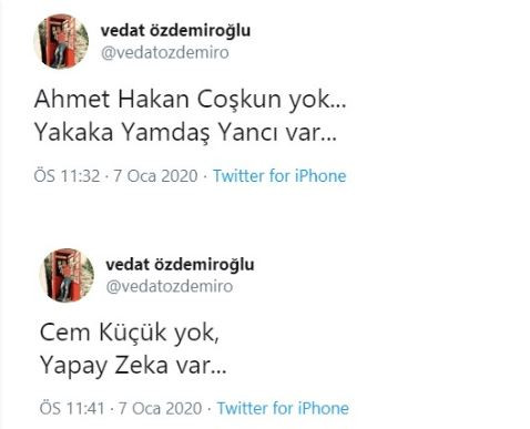 Vedat Özdemiroğlu ve Candaş Tolga Işık Twitter'da birbirine girdi - Resim: 1