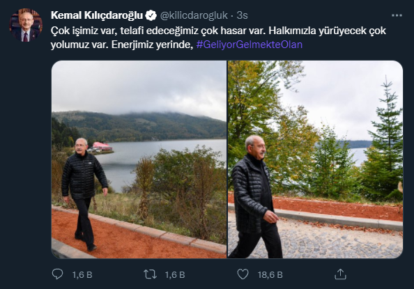 Kılıçdaroğlu, Yürüyüşünden Fotoğraflar Paylaştı: Geliyor Gelmekte Olan - Resim: 1