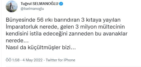 AKP'li Trollden Sığınmacıları Eleştirenlere Hakaret - Resim: 1