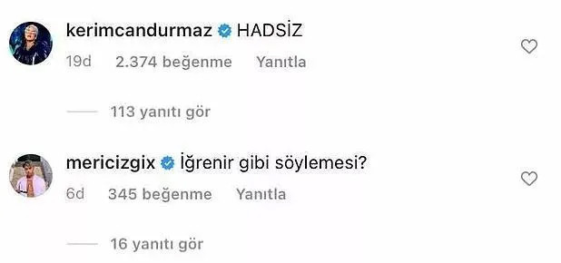 Kerimcan Durmaz'dan Danla Bilic'e Cevap: Hadsiz! - Resim: 1