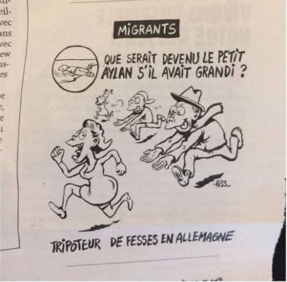 Charlie Hebdo tepki çeken bir karikatüre daha imza attı! - Resim: 1