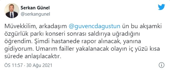 Güvenç Dağüstün'e Konser Sonrası Saldırı: Vurun Vurun Diye... - Resim: 2