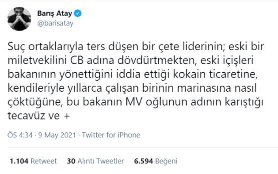 Barış Atay'dan Süleyman Soylu'ya: Sedat Peker'e Koruma Polisi Verilmesini Neden Onayladın? - Resim: 4