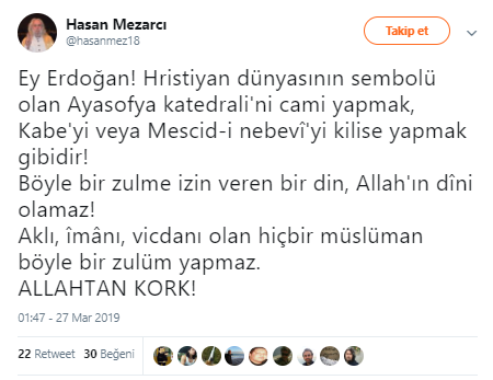 Hasan Mezarcı ters köşe yaptı: Ayasofya kilise olsun - Resim: 4