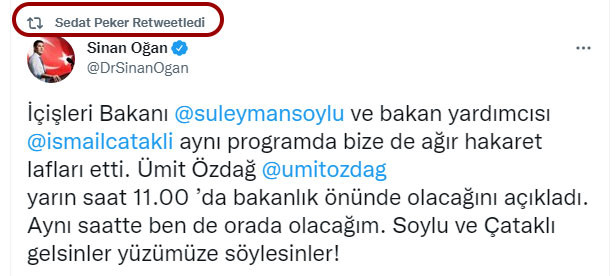 Özdağ ve Soylu Kavgasında Sedat Peker Ne Mesaj Verdi? - Resim: 2