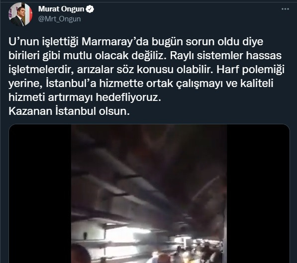 Marmaray Atışması Devam Ediyor: Murat Ongun'dan İmalı Paylaşım - Resim: 1