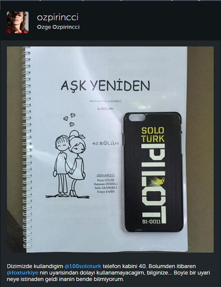 Özge Özpirinçci'ye telefon kılıfı uyarısı - Resim: 1