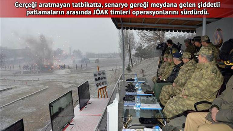 Org. Akar'ın izlediği tatbikatta ilginç görüntü - Resim: 2