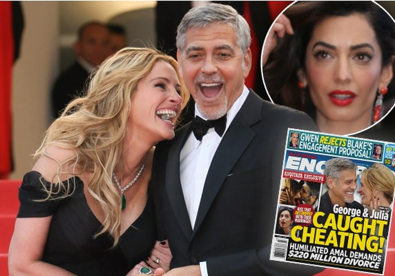 George Clooney, eşi Amal Clooney'i Julia Roberts'la mı aldattı? - Resim: 1