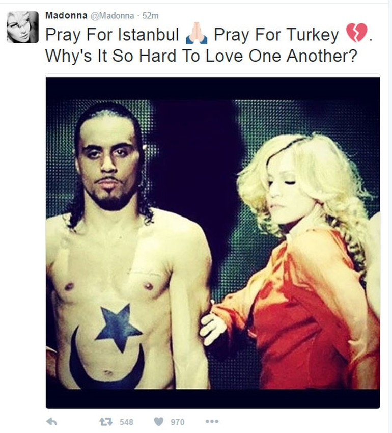 Madonna'dan saldırı sonrası tweet! - Resim: 1