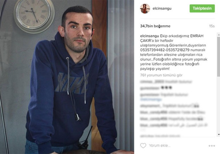 Kiralık Aşk'ın asistanı Emrah Çakır bir haftadır kayıp! - Resim: 1