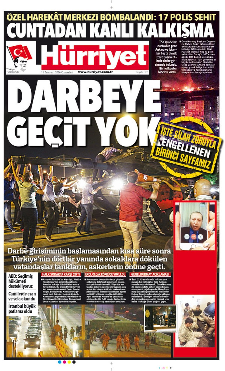 Hürriyet gazetesinin silah zoruyla engellenen manşeti! - Resim: 2