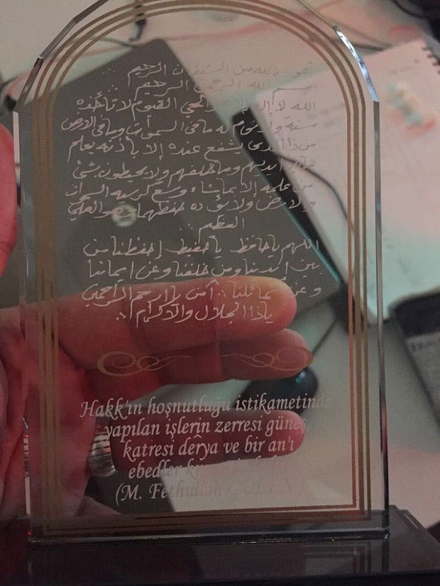 Ömer Faruk Kavurmacı'nın ofisinden Gülen'in plaketi çıktı! - Resim: 1
