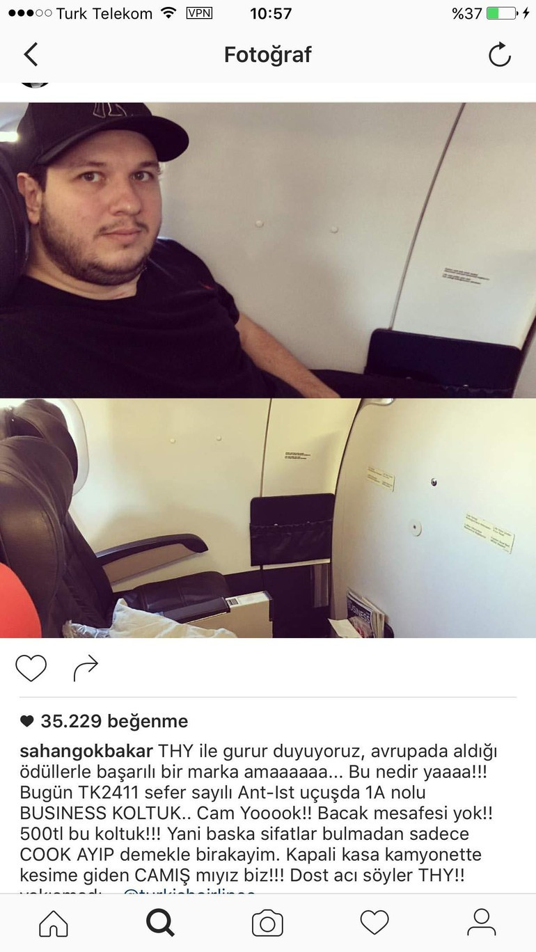 Şahan'ın paylaşımı THY'yi harekete geçirdi! - Resim: 1