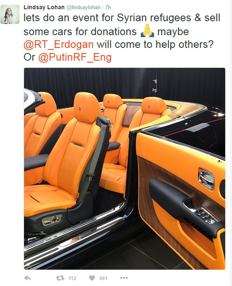 Lindsay Lohan Erdoğan'ı Retweetledi, Trump'a seslendi - Resim: 1