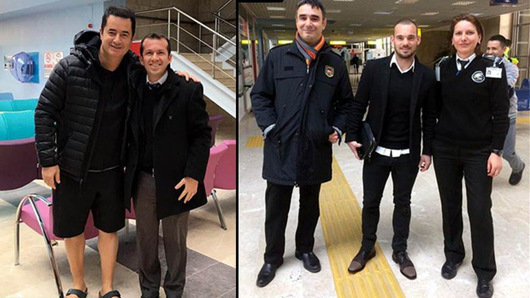 Acun Ilıcalı ve Sneijder'in uçağı Çorlu'ya indi - Resim: 1