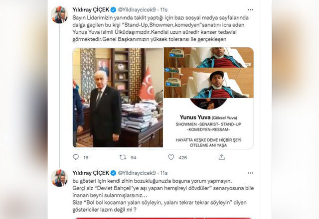 Bahçeli'nin Taklidini Yapan Yunus Yuva Kanser Tedavisi Görüyor - Resim: 2