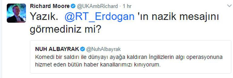İngiliz Büyükelçi'den Burhan Kuzu'ya Erdoğan'lı yanıt - Resim: 1