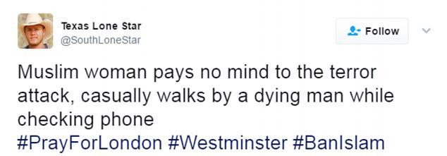 Londra saldırısı sonrası köprüden geçen türbanlı kadın tartışılıyor - Resim: 2