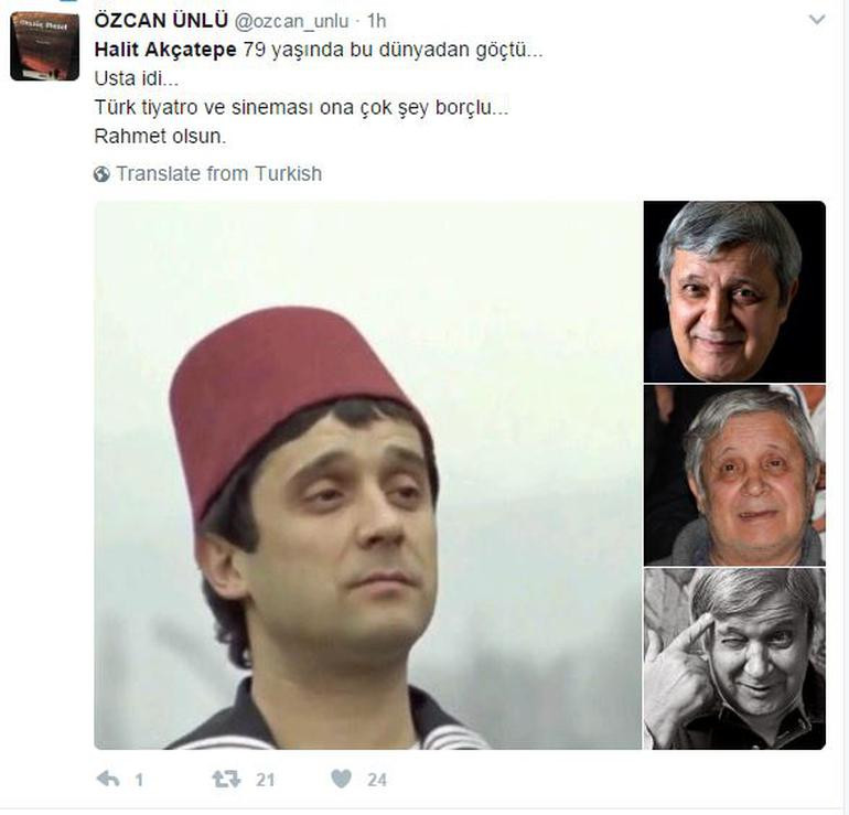 Türk Sinemasının acı günü! Halit Akçatepe vefat etti - Resim: 1